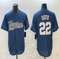 Los Angeles Dodgers #22 Juan Soto Blue Home Authentic Patch Jersey Baseball Jerseys